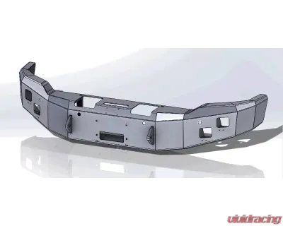 Hammerhead Armor Sierra Front Winch Bumper No Brushguard For 14-15 Sierra 1500 Black Steel - 600-56-0216