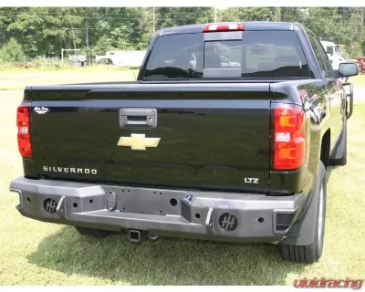 Hammerhead Armor Silverado/Sierra Rear Bumper With Sensors For 14-18 Silverado/Sierra 1500 Black - 600-56-0222