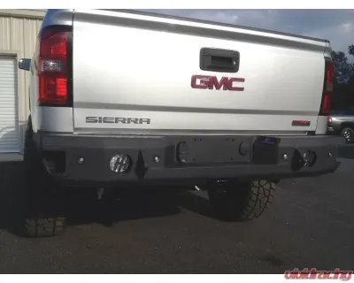 Hammerhead Armor Silverado/Sierra Rear Bumper With Sensors For 14-18 Silverado/Sierra 1500 Black - 600-56-0222