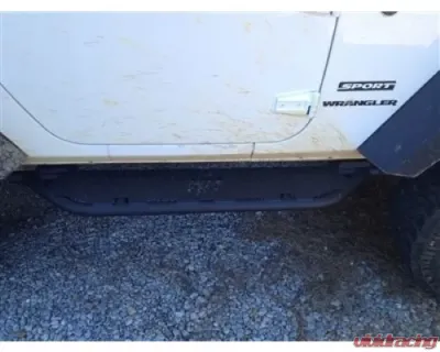 Hammerhead Armor Jeep JK Running Boards For 07-18 Wrangler JK 2 Door Black - 600-56-0236