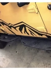 Hammerhead Armor Jeep JK Running Boards For 07-18 Wrangler JK 4 Door Black                                     - 600-56-0243 - Image 2