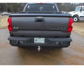 Hammerhead Armor Tundra Rear Bumper With Sensors For 14-18 Toyota Tundra Black Steel