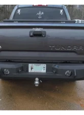 Hammerhead Armor Tundra Rear Bumper With Sensors For 14-18 Toyota Tundra Black Steel                                     - 600-56-0254 - Image 3