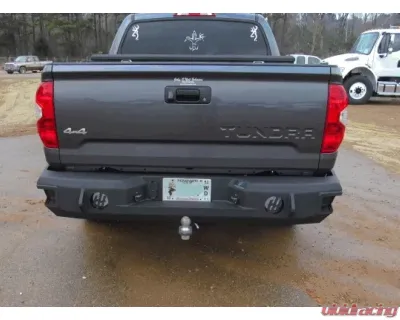 Hammerhead Armor Tundra Rear Bumper With Sensors For 14-18 Toyota Tundra Black Steel - 600-56-0254