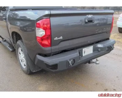 Hammerhead Armor Tundra Rear Bumper With Sensors For 14-18 Toyota Tundra Black Steel - 600-56-0254