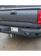 Hammerhead Armor Tundra Rear Bumper With Sensors For 14-18 Toyota Tundra Black Steel                                     - 600-56-0254 - Image 3