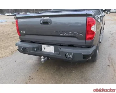 Hammerhead Armor Tundra Rear Bumper With Sensors For 14-18 Toyota Tundra Black Steel - 600-56-0254