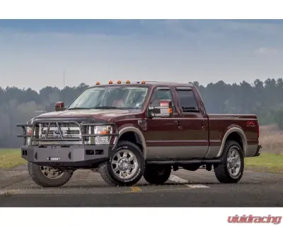 Hammerhead Armor F-250-F-550 Front Winch Bumper Full Brushguard X-Series For 08-10 Ford F-250-F-550 Black Steel - 600-56-0255