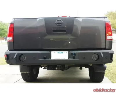 Hammerhead Armor Titan Rear Bumper With Sensors For 10-15 Nissan Titan Black Steel - 600-56-0256