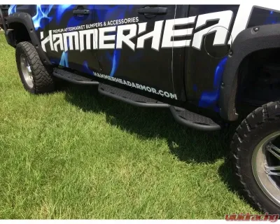 Hammerhead Armor Silverado/Sierra Running Boards For 07-13 Silverado/Sierra 1500 Crew Cab Short Wheel Base 5.8 Foot Bed With Bed Access - 600-56-0270
