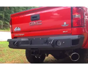 Hammerhead Armor Silverado/Sierra Rear Bumper With Sensors For 15-18 Silverado/Sierra 2500-3500 Black Steel