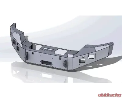 Hammerhead Armor Sierra Front Winch Bumper No Brushguard For 15-18 Sierra 2500/3500 Black Steel - 600-56-0273