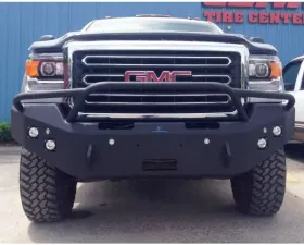 Hammerhead Armor Sierra Front Winch Bumper Pre Runner For 15-18 Sierra 2500/3500 Black Steel
