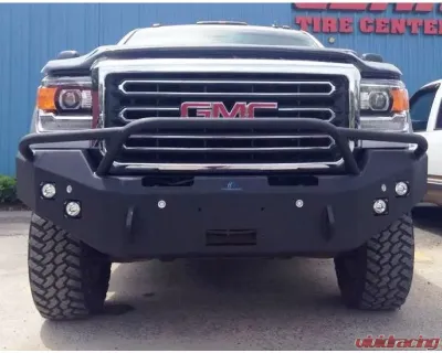 Hammerhead Armor Sierra Front Winch Bumper Pre Runner For 15-18 Sierra 2500/3500 Black Steel - 600-56-0275