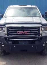 Hammerhead Armor Sierra Front Winch Bumper Pre Runner For 15-18 Sierra 2500/3500 Black Steel                                     - 600-56-0275 - Image 2
