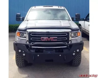 Hammerhead Armor Sierra Front Winch Bumper Pre Runner For 15-18 Sierra 2500/3500 Black Steel - 600-56-0275