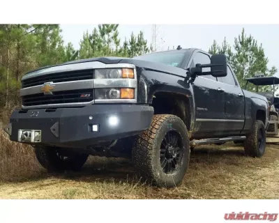Hammerhead Armor Silverado Front Winch Bumper No Brushguard For 15-18 Silverado 2500-3500 Black Steel - 600-56-0276