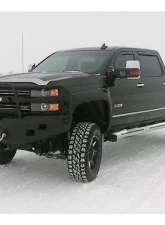 Hammerhead Armor Silverado Front Winch Bumper Full Brushguard For 15-18 Silverado 2500-3500 Black Steel X-Series                                     - 600-56-0277 - Image 5