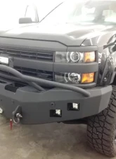 Hammerhead Armor Silverado Front Winch Bumper Pre Runner For 15-18 Silverado 2500-3500 Black Steel                                     - 600-56-0278 - Image 4