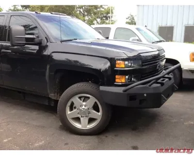 Hammerhead Armor Silverado Front Winch Bumper Pre Runner For 15-18 Silverado 2500-3500 Black Steel - 600-56-0278