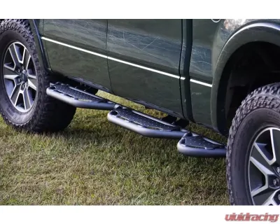 Hammerhead Armor F-150 Running Boards Super Crew Short Wheel Base Bed Access For 04-08 Ford F-150 Black Steel - 600-56-0296