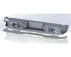 Hammerhead Armor Excursion Rear Bumper For 00-05 Ford Excursion Black Steel