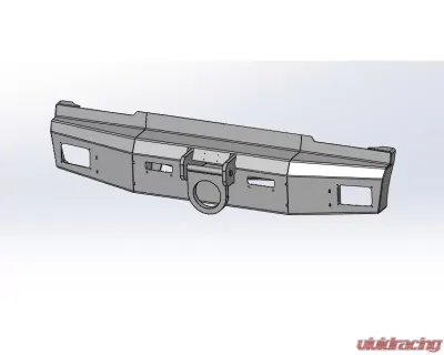 Hammerhead Armor XD Series Front Non-Winch Bumper (Wrinkle Black) Peterbilt 389 - 600-56-0301