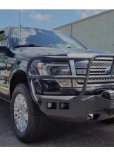 Hammerhead Armor F-150 Front Winch Bumper Eco-Boost With Winch Tray Full Brushguard For 11-14 Ford F-150 Black Steel X-Series                                     - 600-56-0317 - Image 2
