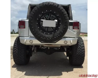 Hammerhead Armor Jeep JK Stubby Rear Bumper For 07-18 Wrangler JK Black - 600-56-0319