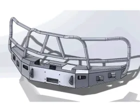 Hammerhead Armor F-150 Front Winch Bumper X-Series Full Brushguard For 15-17 Ford F-150 Black Steel