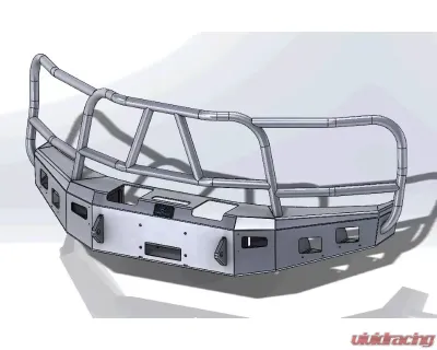 Hammerhead Armor F-150 Front Winch Bumper X-Series Full Brushguard For 15-17 Ford F-150 Black Steel - 600-56-0326