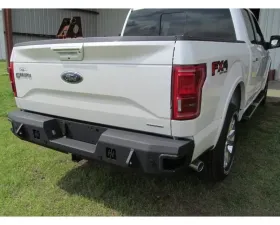 Hammerhead Armor F-150 Rear Bumper With Sensors Eco-Boost For 15-18 Ford F-150 Black Steel