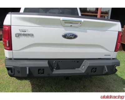 Hammerhead Armor F-150 Rear Bumper With Sensors Eco-Boost For 15-18 Ford F-150 Black Steel - 600-56-0329