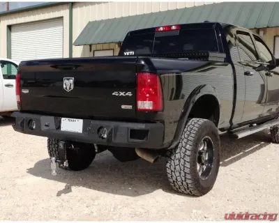 Hammerhead Armor RAM Rear Bumper With Sensors For 09-18 RAM 1500-3500 Black Steel - 600-56-0338