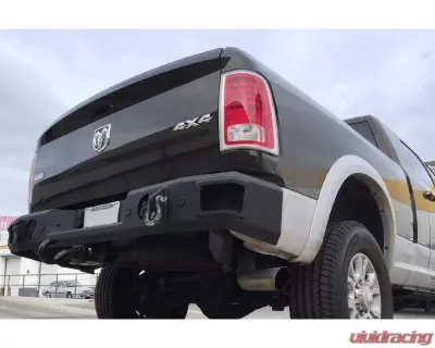 Hammerhead Armor RAM Rear Bumper With Sensors For 09-18 RAM 1500-3500 Black Steel - 600-56-0338
