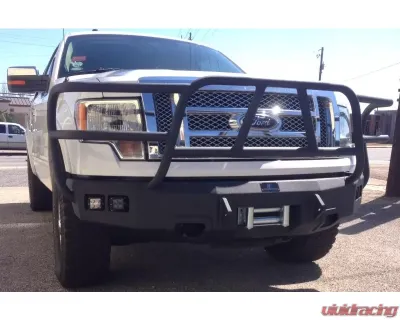 Hammerhead Armor Ford F-150 Front Winch Bumper Full Brushguard For 09-14 Ford F-150 Black Steel X-Series - 600-56-0343