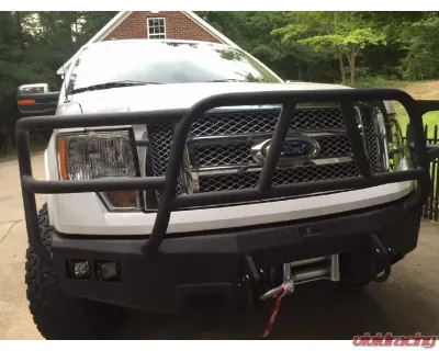 Hammerhead Armor Ford F-150 Front Winch Bumper Full Brushguard For 09-14 Ford F-150 Black Steel X-Series - 600-56-0343