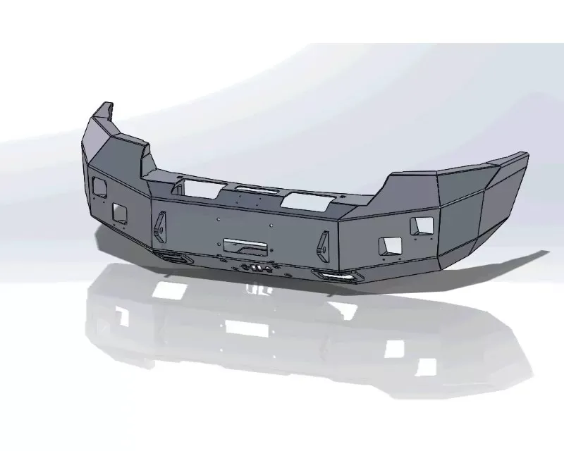 Hammerhead Armor Sierra Front Winch Bumper No Brushguard For 11-14 Sierra 2500-3500 Black Steel - 600-56-0357