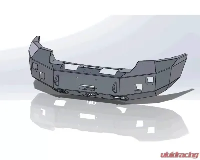 Hammerhead Armor Sierra Front Winch Bumper No Brushguard For 11-14 Sierra 2500-3500 Black Steel - 600-56-0357