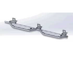 Hammerhead Armor Excursion Running Boards Cab Length For 00-05 Ford Excursion Black Steel