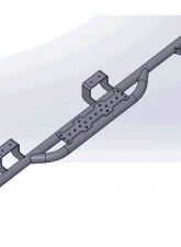 Hammerhead Armor F-150-F-450 Running Boards Cab Length/Regular Cab For 92-98 Ford F-150/F-450 Black Steel                                     - 600-56-0388 - Image 2