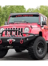 Hammerhead Armor Jeep JK Front Winch Bumper Pre Runner For 07-18 Wrangler JK Black Steel                                     - 600-56-0396 - Image 5