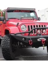 Hammerhead Armor Jeep JK Front Winch Bumper Pre Runner For 07-18 Wrangler JK Black Steel                                     - 600-56-0396 - Image 2