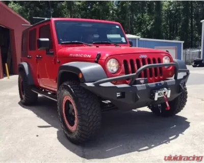 Hammerhead Armor Jeep JK Front Winch Bumper Pre Runner For 07-18 Wrangler JK Black Steel - 600-56-0396