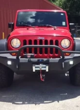 Hammerhead Armor Jeep JK Front Winch Bumper Pre Runner For 07-18 Wrangler JK Black Steel                                     - 600-56-0396 - Image 4