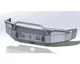 Hammerhead Armor Low Profile Fleet Pre-Runner Front Black Bumper (Non-Winch) Chevrolet Silverado 2500 | 3500 2015-2018