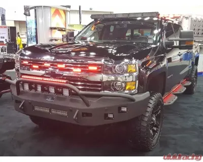 Hammerhead Armor Low Profile Pre-Runner Front Black Bumper (Non-Winch) Chevrolet Silverado 2500 | 3500 2015-2018 - 600-56-0411