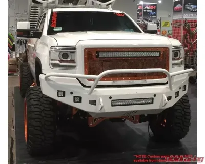 Hammerhead Armor Low Profile Pre-Runner Front Black Bumper (Non-Winch) GMC Sierra 2500 | 3500 2015-2018 - 600-56-0413