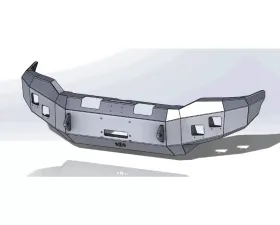 Hammerhead Armor Tundra Front Winch Bumper No Brushguard For 07-13 Tundra Black Steel