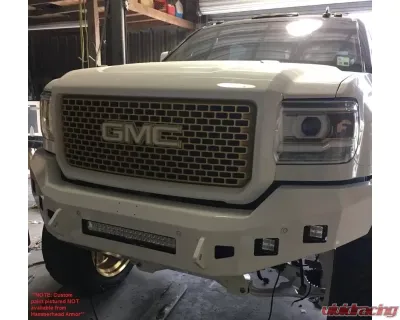 Hammerhead Armor Low Profile Front Black Bumper (Non-Winch) GMC Sierra 2500 | 3500 2015-2018 - 600-56-0416